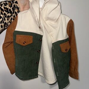 Baby Two-Tone Hooded Jacket